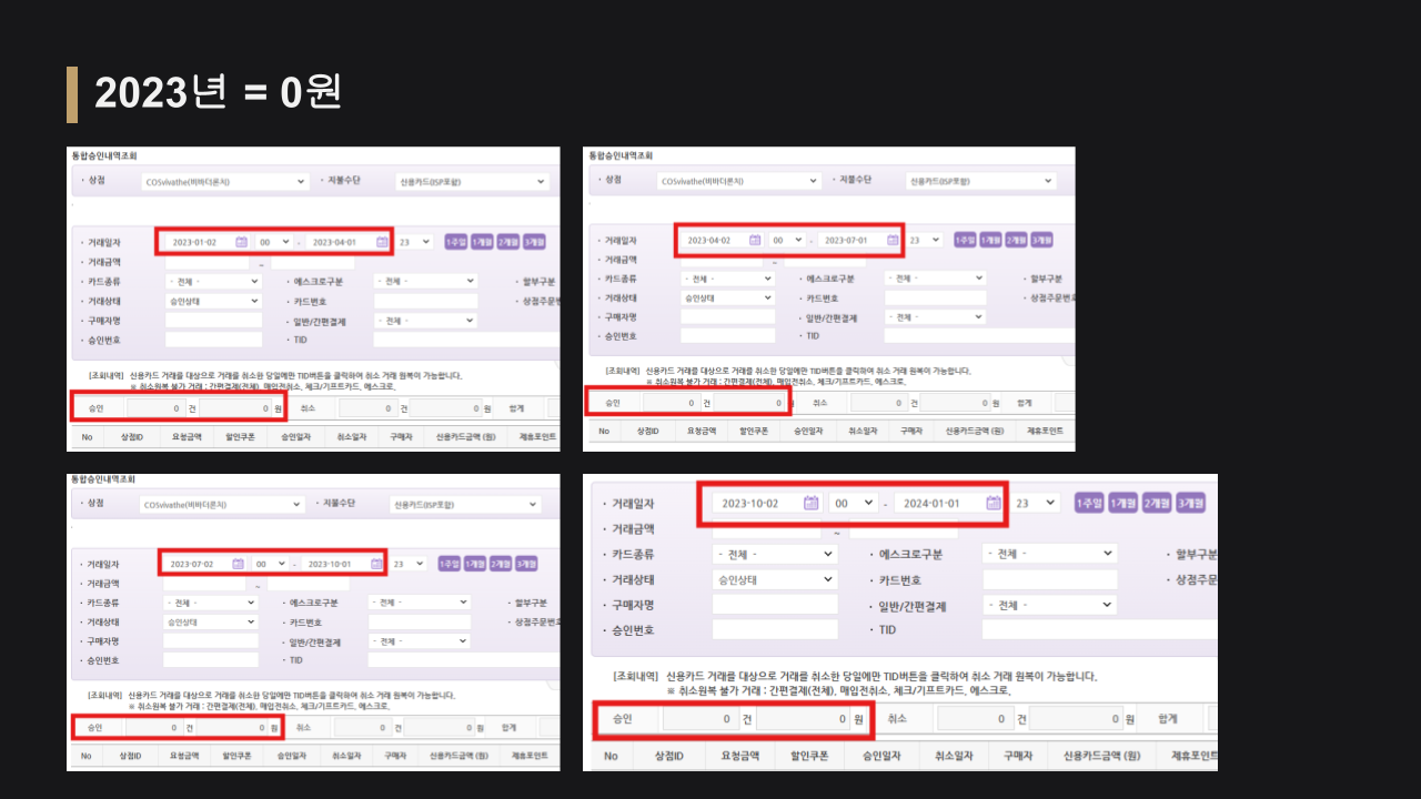 2023년 매출 근거자료